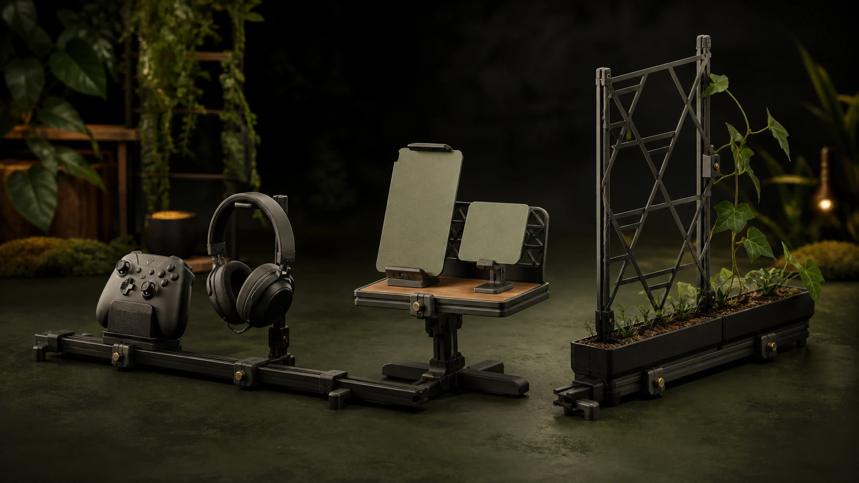 The future HLF Forge Gaming, Business, and Garden starter systems presented together.